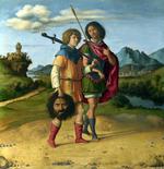 欧洲12-19世纪油画六_Giovanni Battista Cima da Conegliano - David and Jonathan